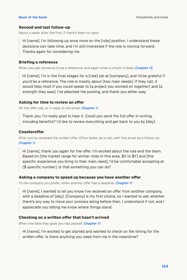 Sixteen emails you can send as they are